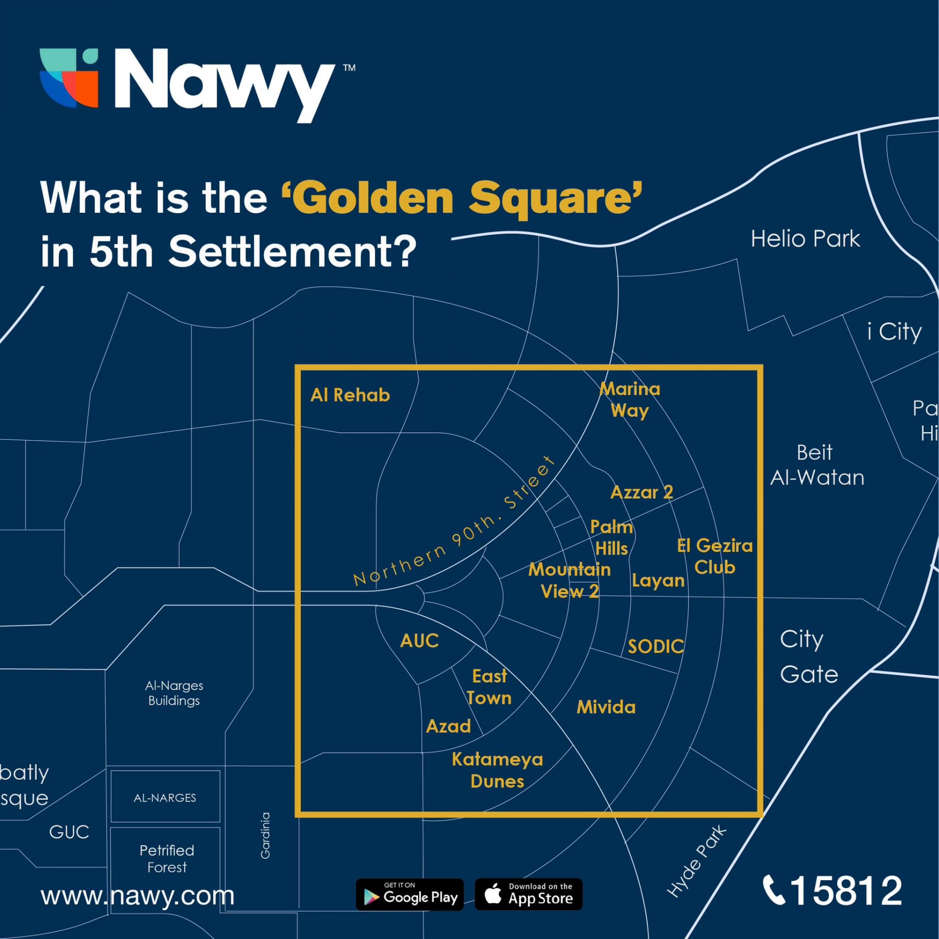 Golden Square New Cairo Map